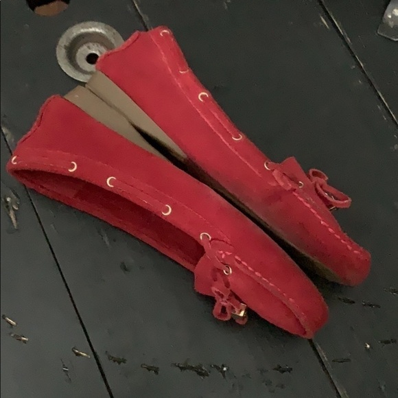 Michael MICHAEL KORS Red Amber Moc Suede Loafers - Picture 4 of 14